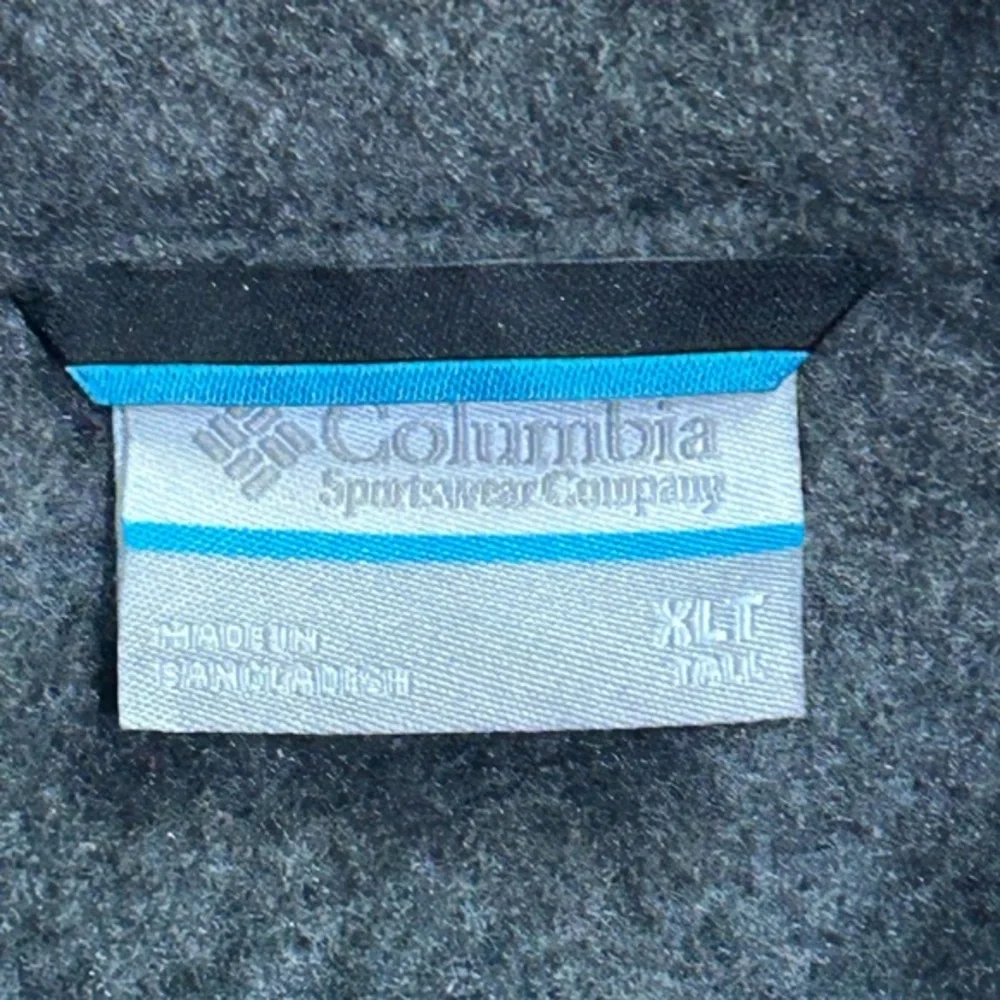 Columbia‎ fleece vest gray full zip men’s XLT NWT